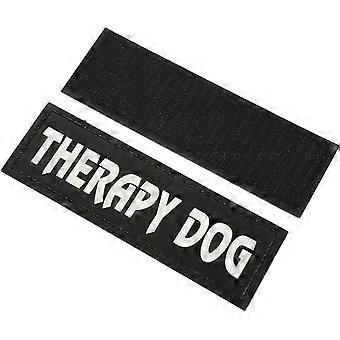 1 paire de chien de service autocollant bretelle étiquettes amovibles gilet réflecteur soutien émotionnel chien patch gilet pour animaux de compagnie patchs chien patches pour gilet chien harnais pat