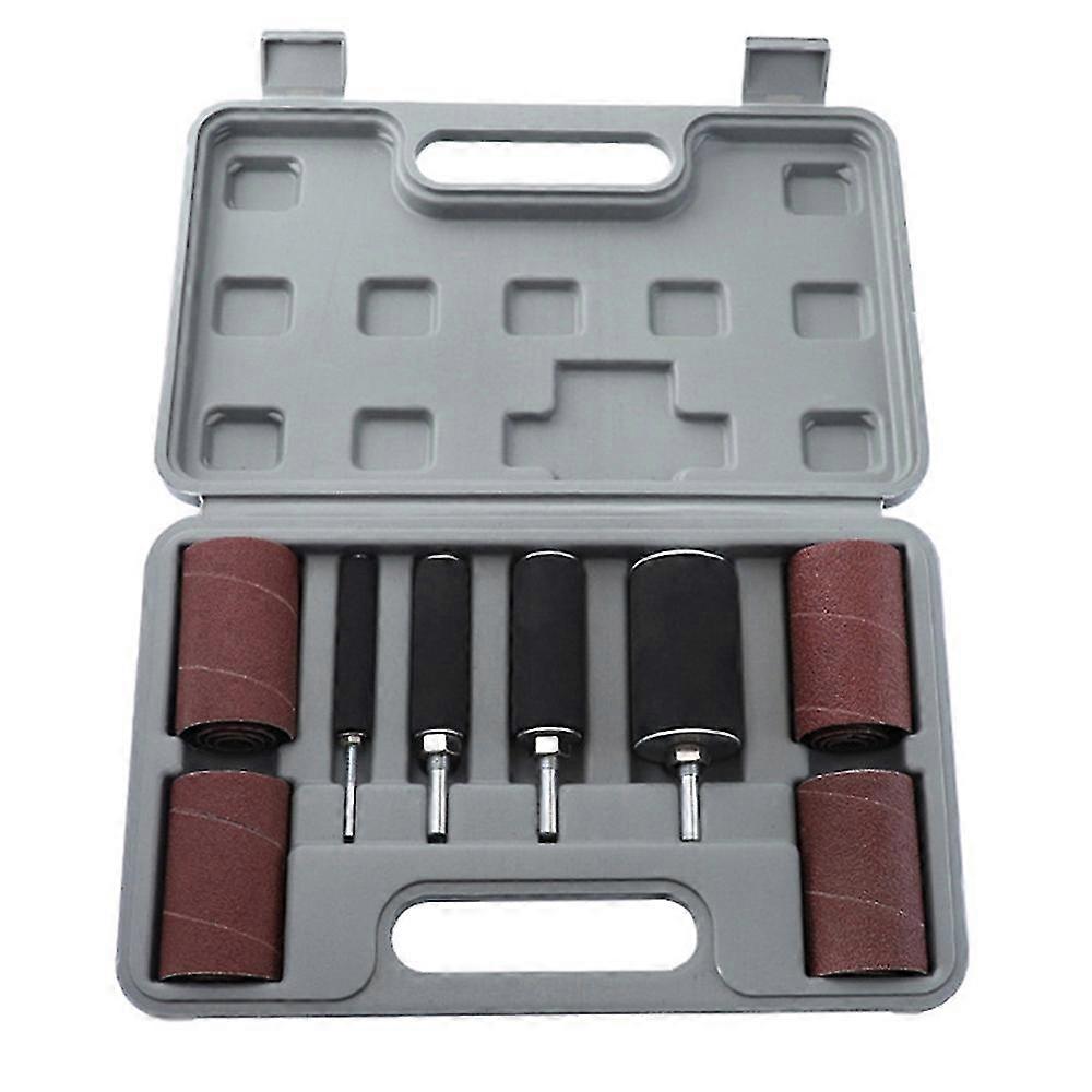 Drum Sander Kit Sanding Belt Sandpaper With Spindle Case For Drill Press Rotary Tools