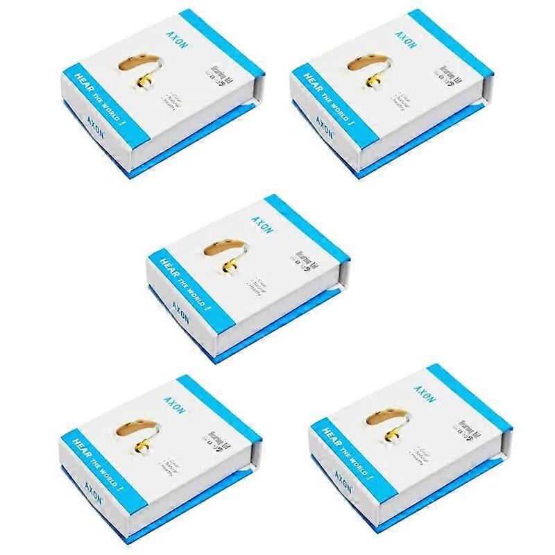 5pcs AXON B-13 Behind Ear Earhook Tone Adjustable Hearing Aids Voice Sound Amplifier Invisible Enhancer Hearing Aid Device B13