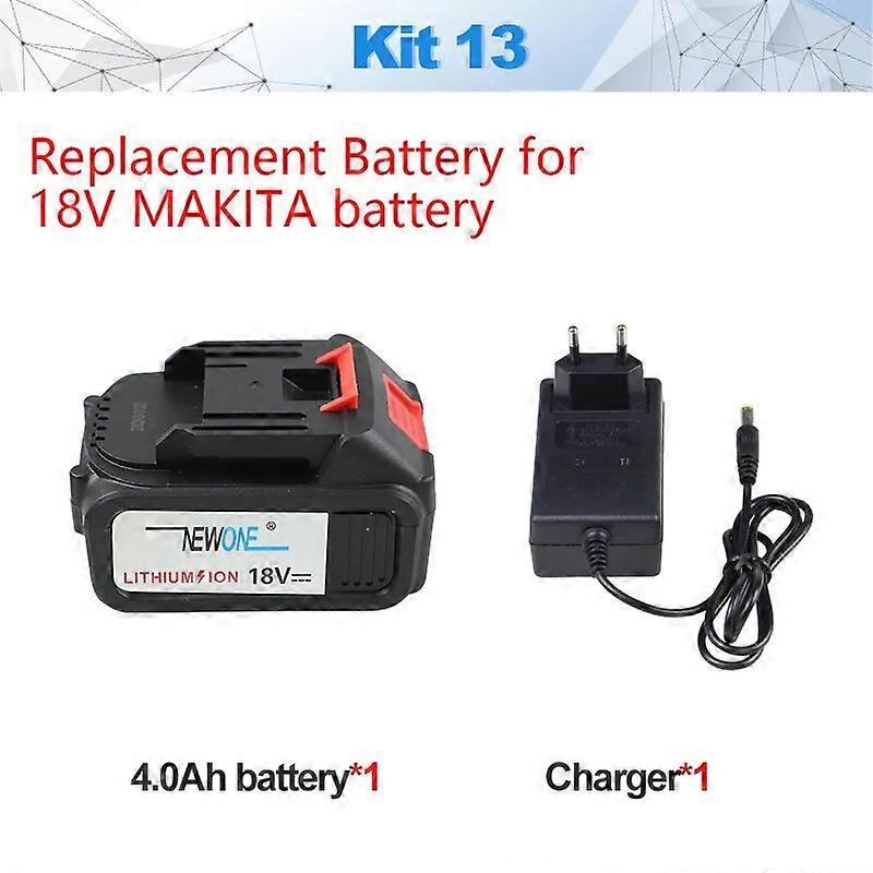 Συμβατό με μπαταρία λιθίου Makita 18V 2.0A/4.0A, γρήγορος φορτιστής, ηλεκτρικός ανεμιστήρας αέρα φυσώντας φυσητήρας φύλλων αναρρόφησης/ταλαντυλίνη