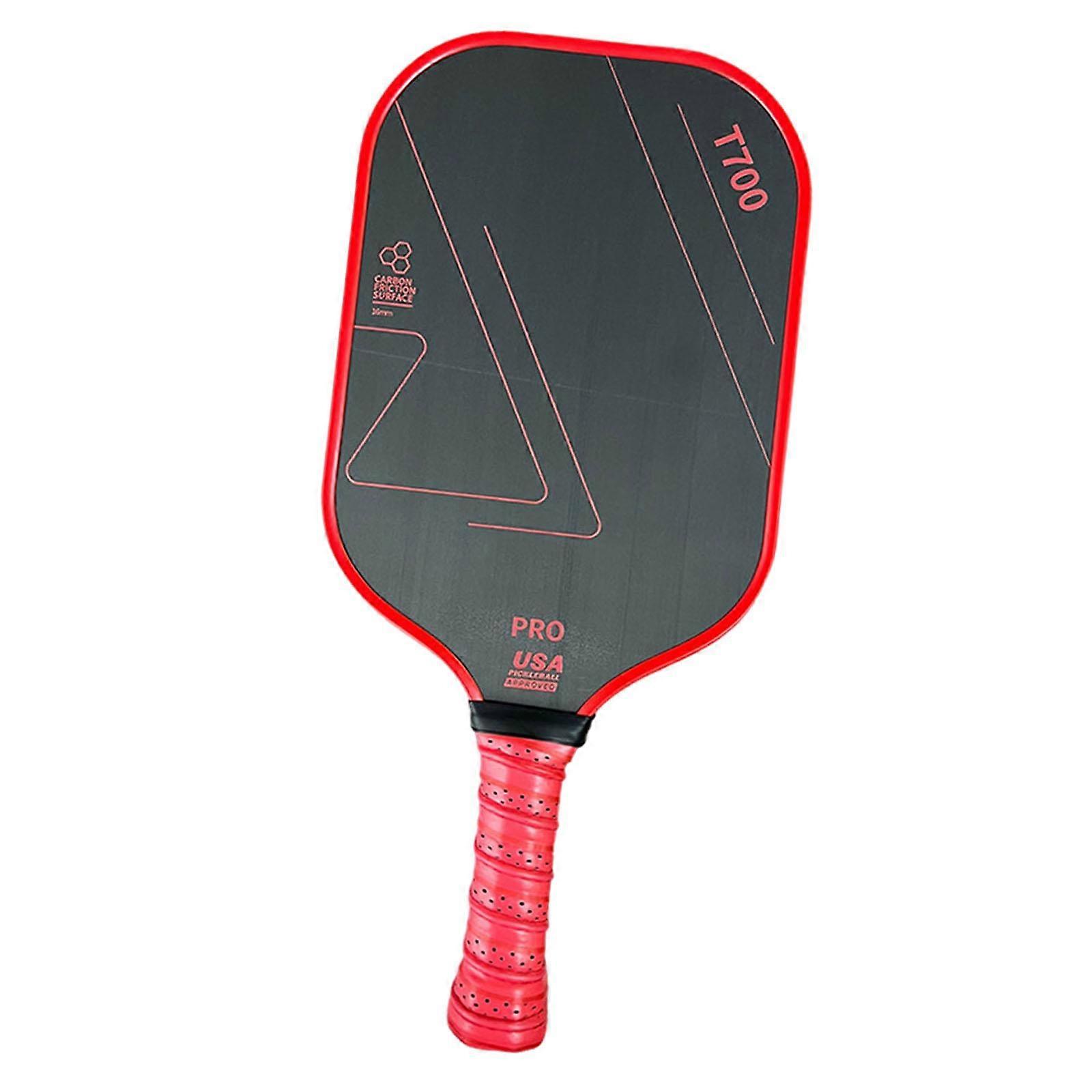 Carbon Fiber Pickleball Paddle 16mm Polypropylene Core for Power Consistency Red