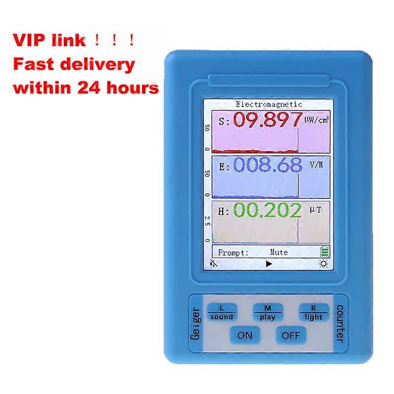Portable Electromagnetic Radiation Detector EMF Meter Radiation Dosimeter Monitor Tester High Accuracy Professional BR-9A EMF