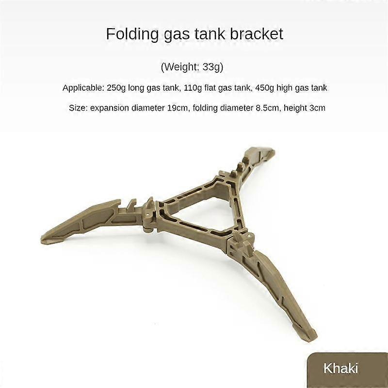 1~5PCS Foldable Flat Gas Tank Bracket Outdoor Stove Gas Tank Holder Canister Tripods Stand Anti Dumping Base Tilting Prevention Portable Cooking Stov
