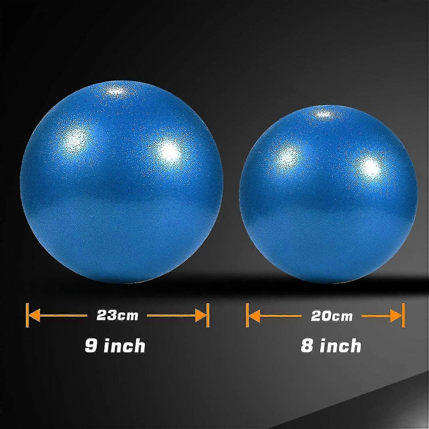 9 polegadas - Bola de dobra pequena para Pilates, Bola de Pilates, Barre Ball, Mini Exercício