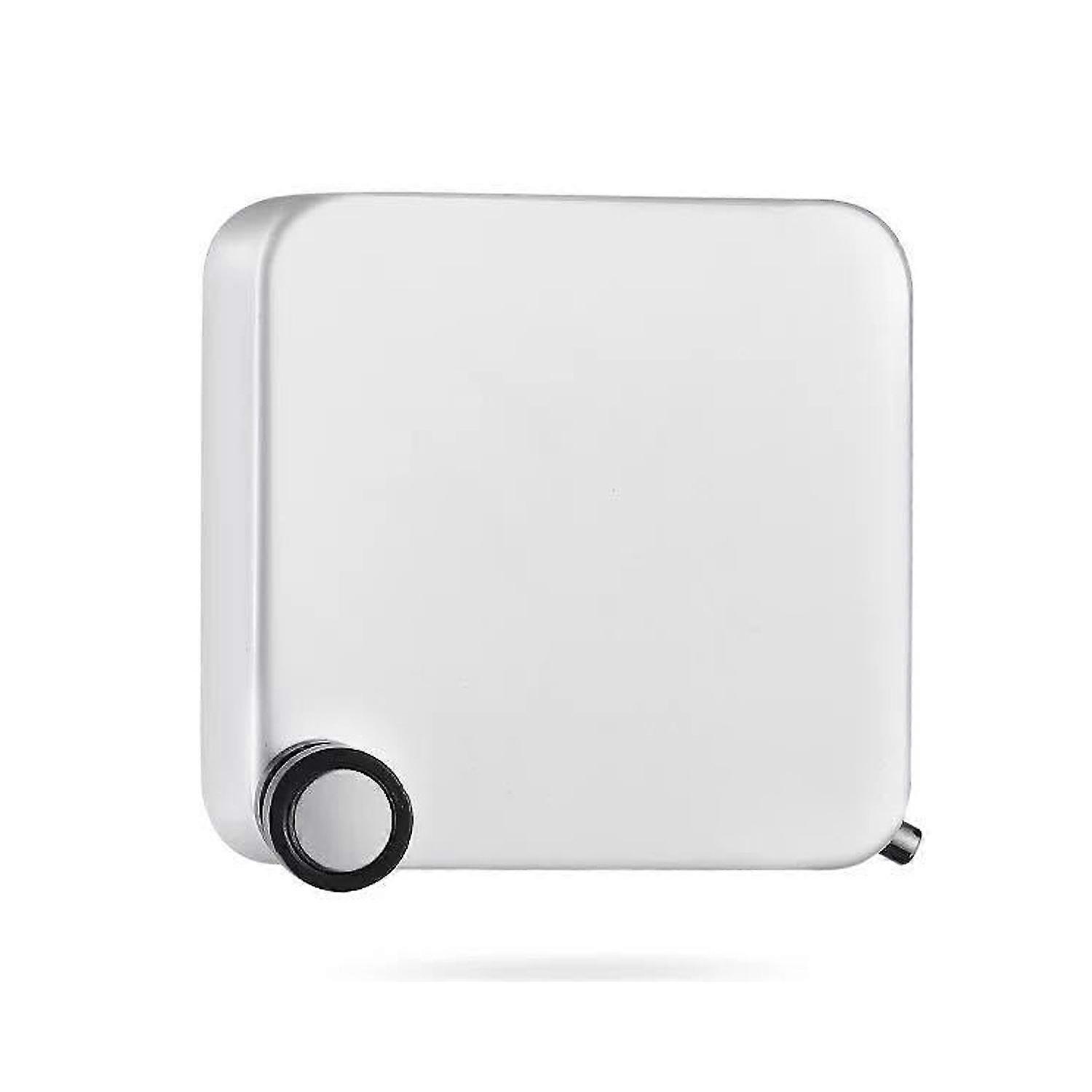 Retractable clothesline, wall-mounted stainless steel rope without drilling white