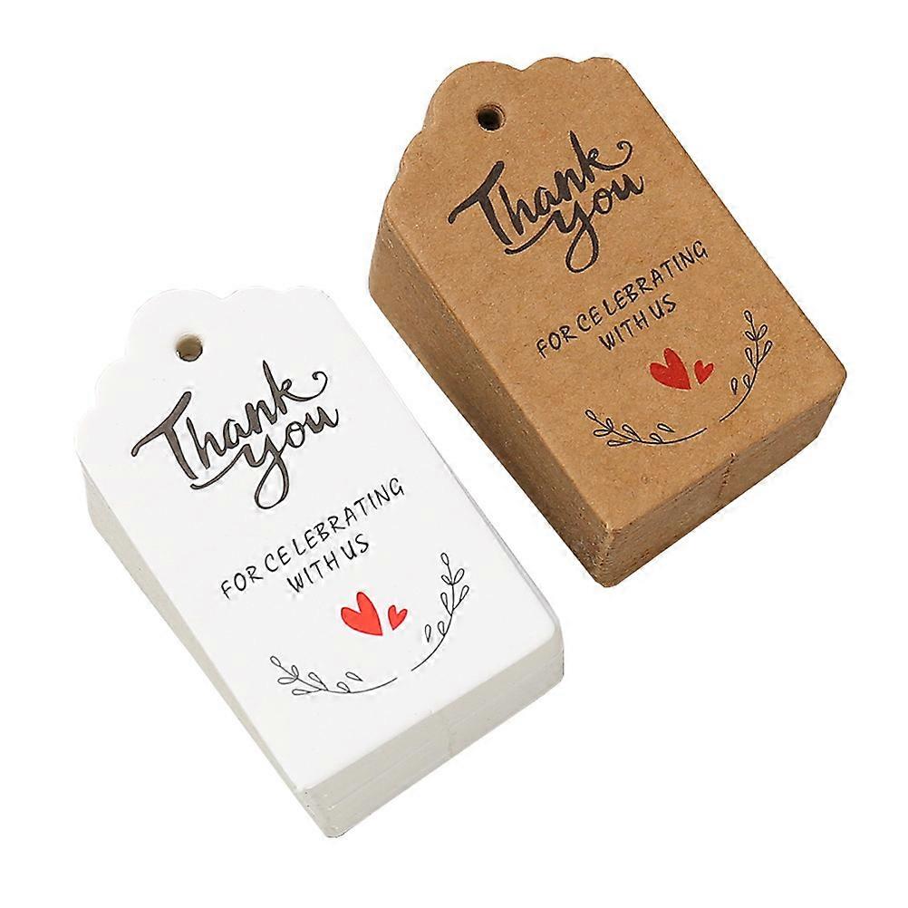 200pcs Merci Tags Décoratif Cadeau Tags Mariage Goodies Tags Fête Cadeau Tags