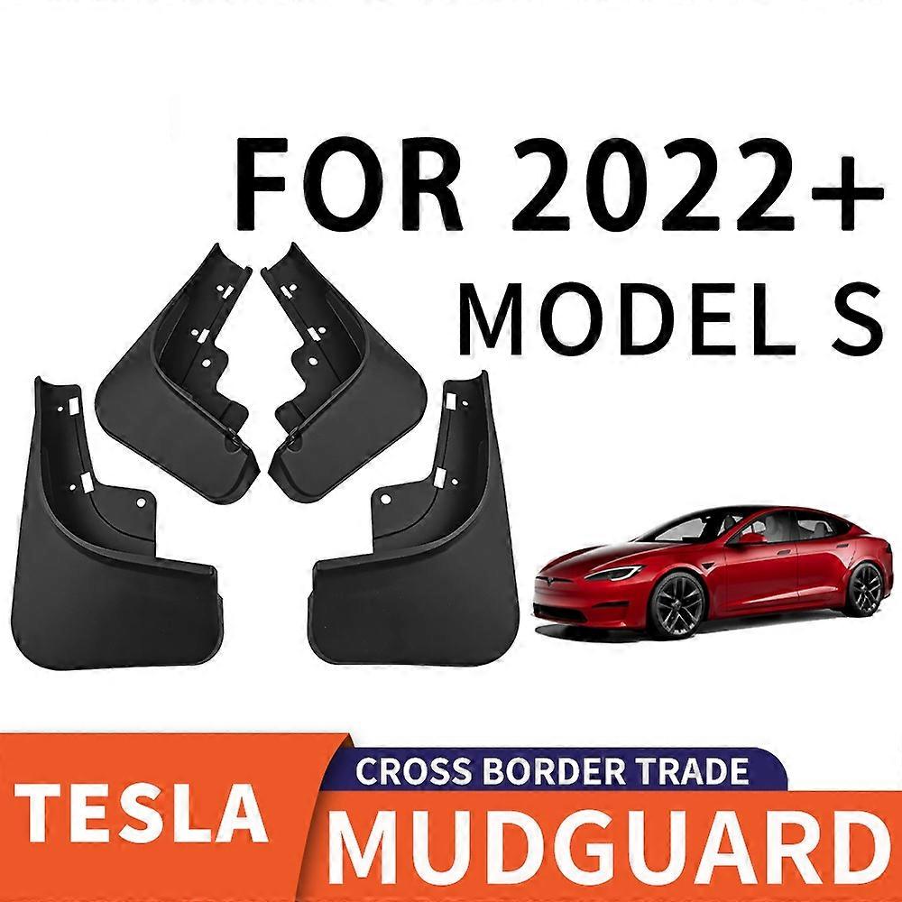For Tesla Model S 2022-2025 Splash Guards Mud Flaps Car Accessories Mudguard Protector Auto Parts