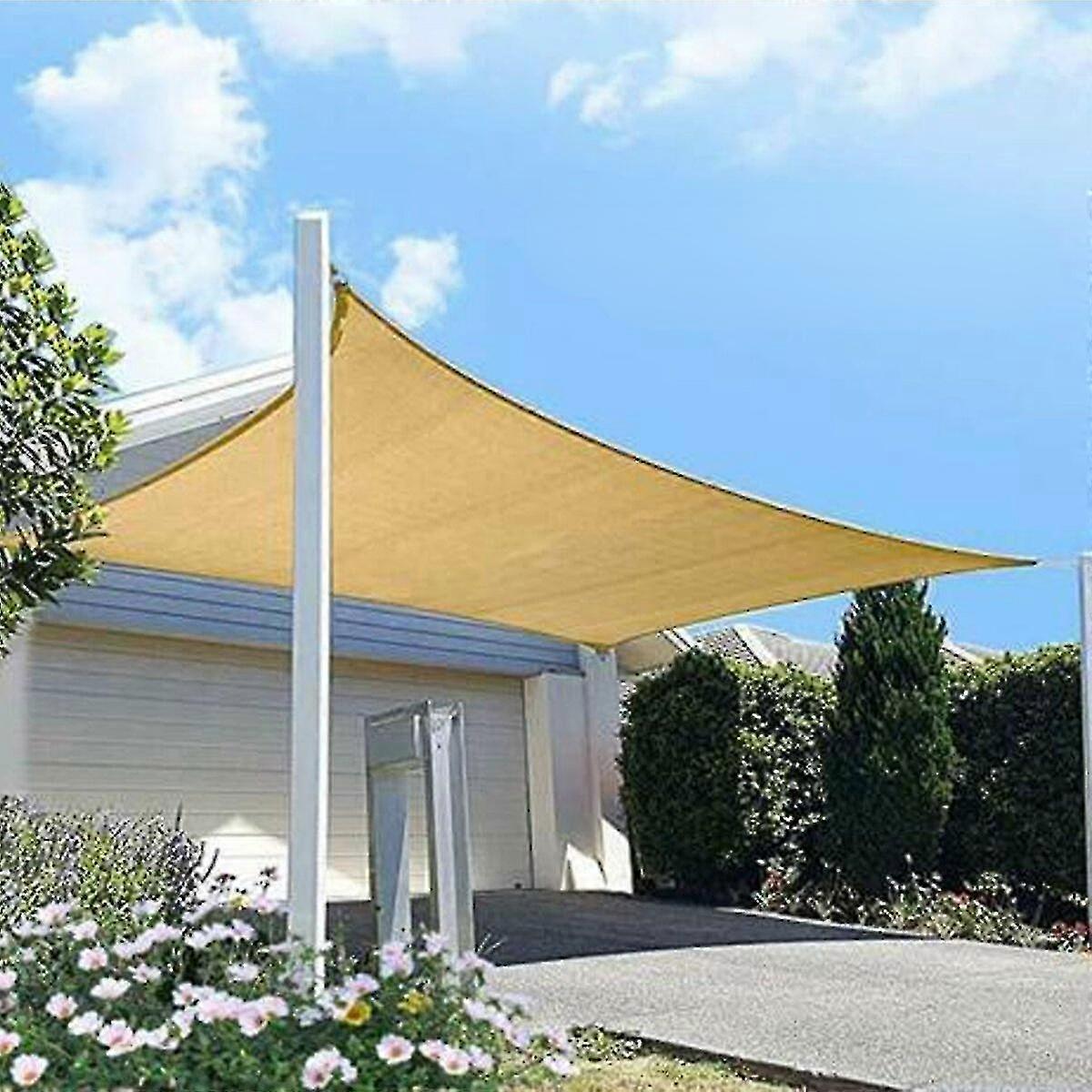 シェードセイル95%UVブロックトップカバー屋外パティオガーデン裏庭日除けパティオ用