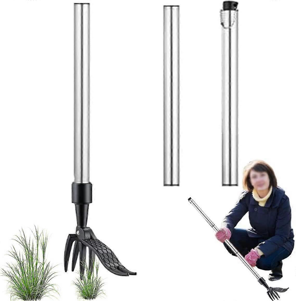 Weed Puller Tool,gardening Standing Weed Puller Tool With Long Handle,easily Remove Weeds Without Bending