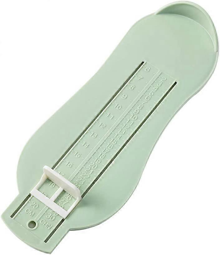 Children - Shoe shoe measurement foot device to determine the size 2 to 30 (light green)