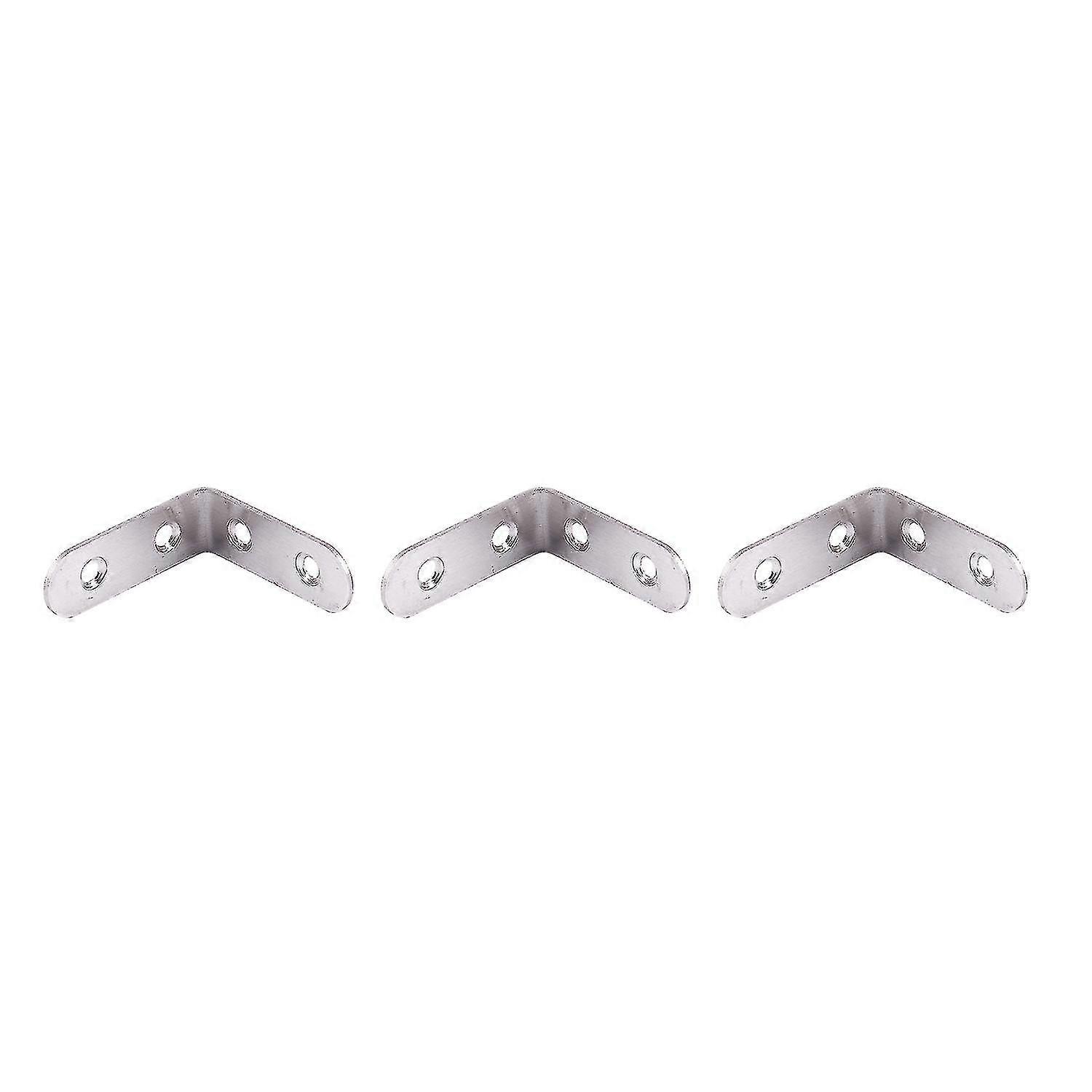 Flat L Shape Shelf Support Corner Brace Angle Bracket 5 X 5cm 3pcs