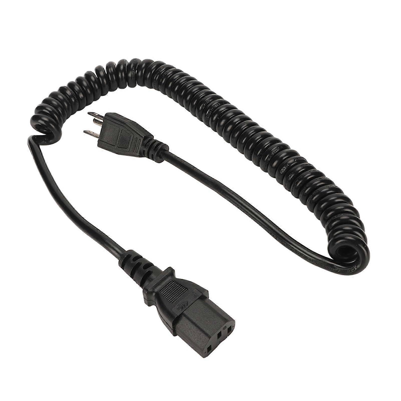 3 Prong AC Power Cord 18 AWG Copper Core 3 Pin Power Cable for TV Computer Printer Monitor US Plug 100?240V 8.2ft A