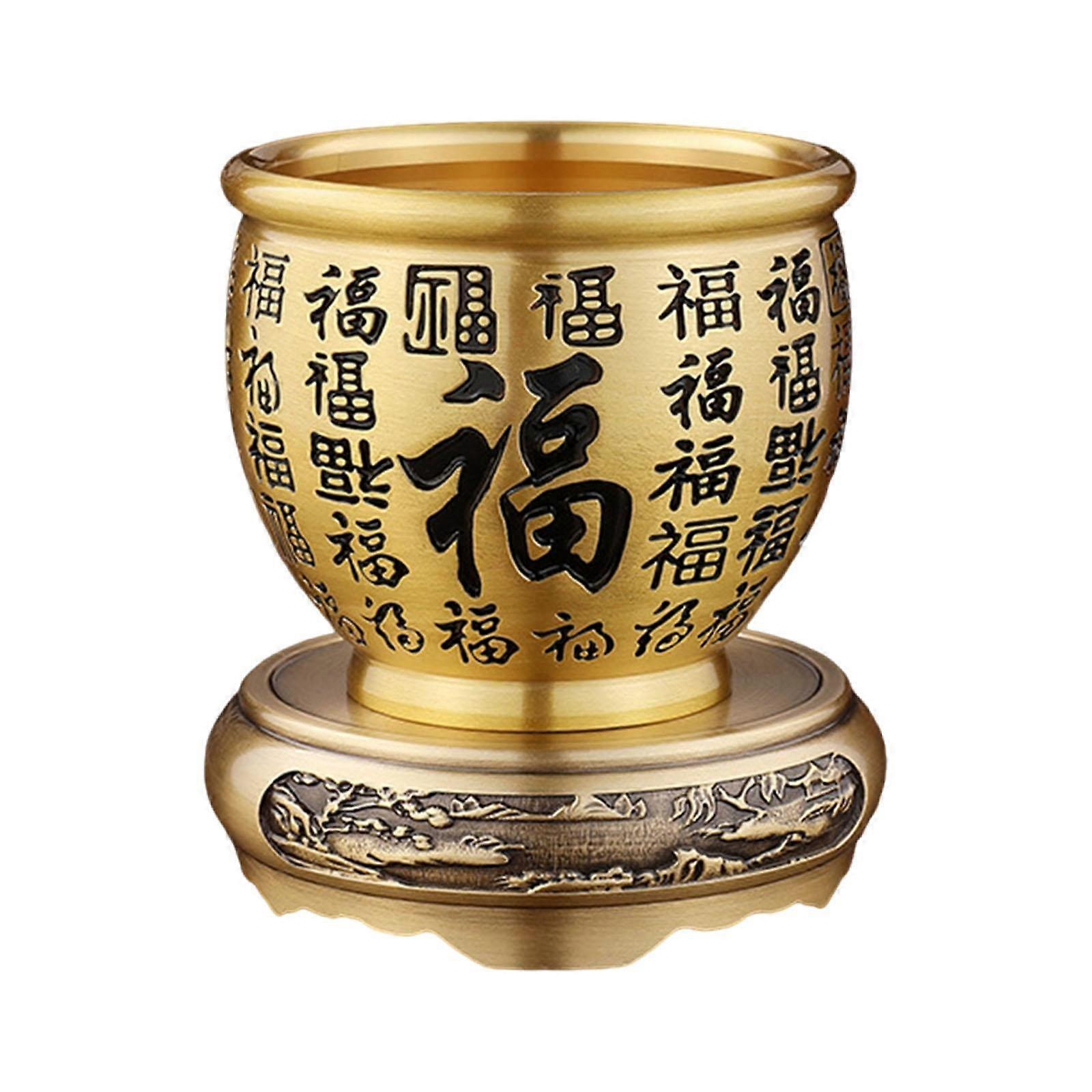 Feng Shui Treasure Basin Creative Treasure Bowl for Desk New Year Home Decor M