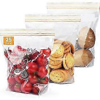 Forseglede poser Matoppbevaring Fryseposer Ziplock-poser Hell og oppbevar pose Gjenbrukbar sandwichpose 25-pakning (medium)