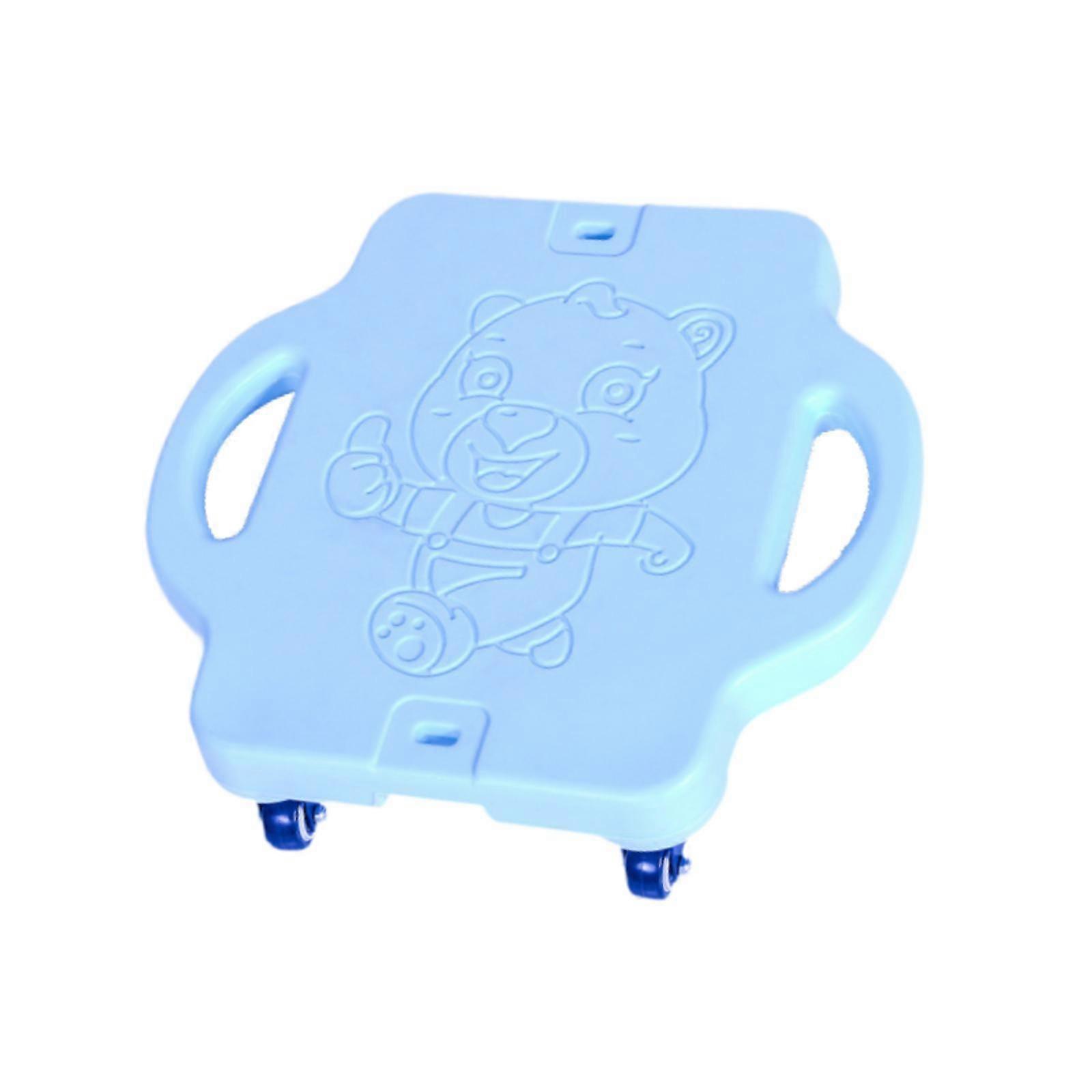 Sparkesykkelbrett for barn Kroppsøving Heavy Duty Gulv Sparkesykkel Brett Blå