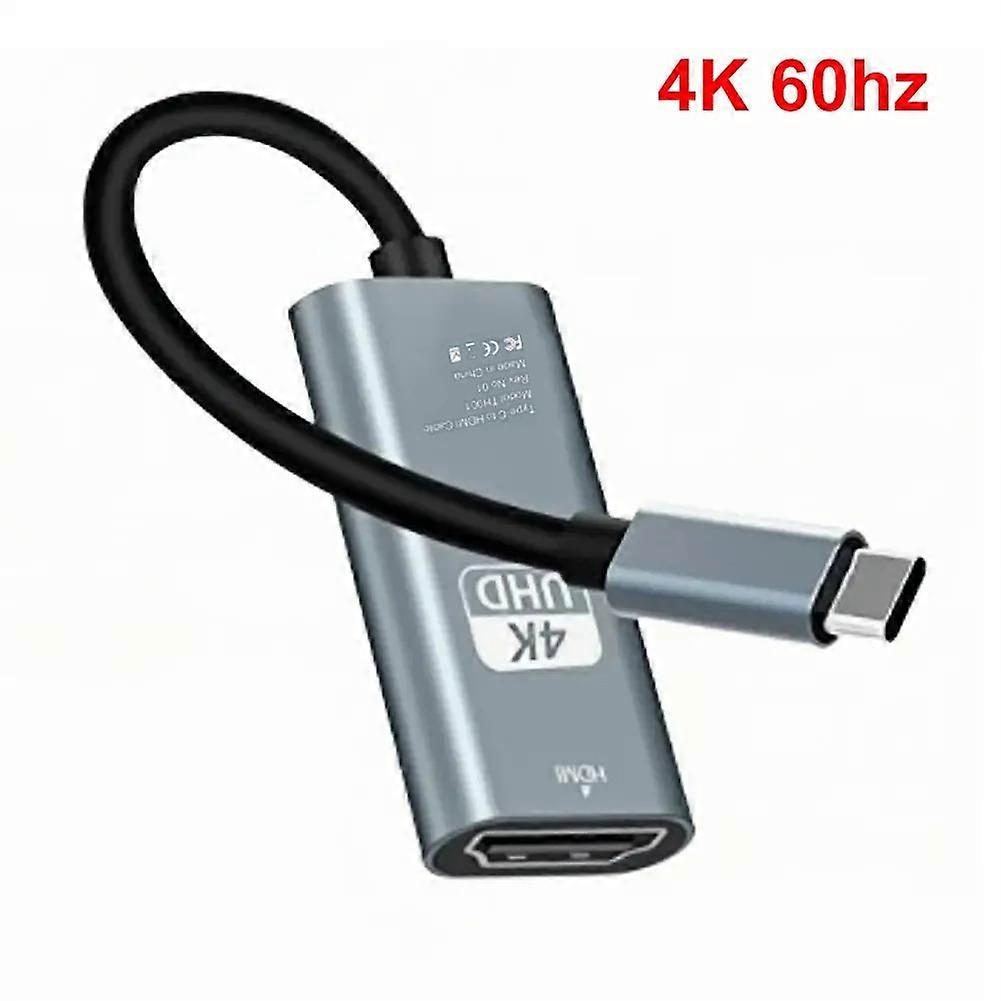 Προσαρμογέας συμβατός με USB 3.1 Type-C σε HDMI Μετατροπέας HDTV 4K 60Hz 30Hz για MacBook Air iPad Samsung Φορητός υπολογιστής Υπολογιστής TV Dongle