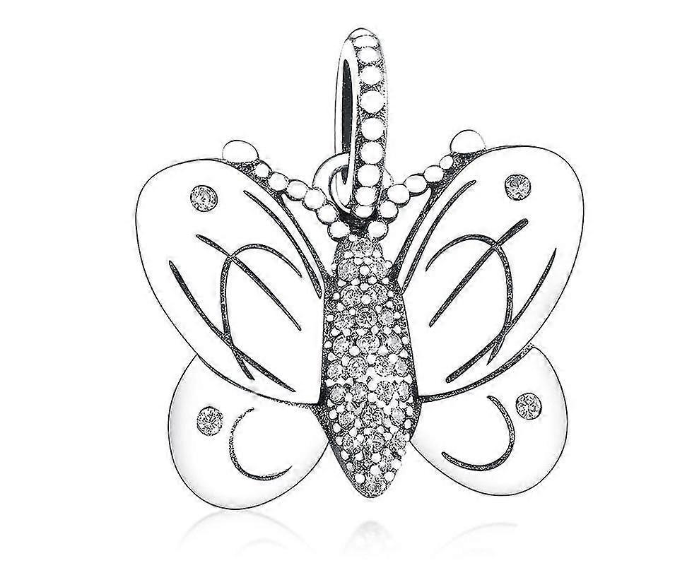 butterfly dangle pendant decorative beads bracelet