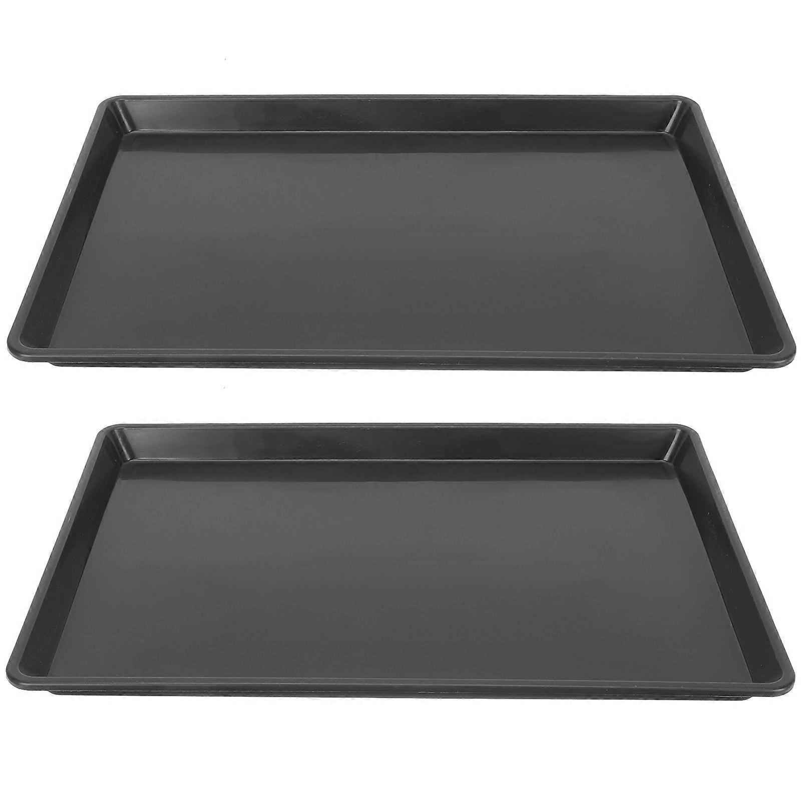 View of 2Pcs Bird Cage Tray Small Dog Crate Tray Parrot Cage Tray Bunny Cage ...