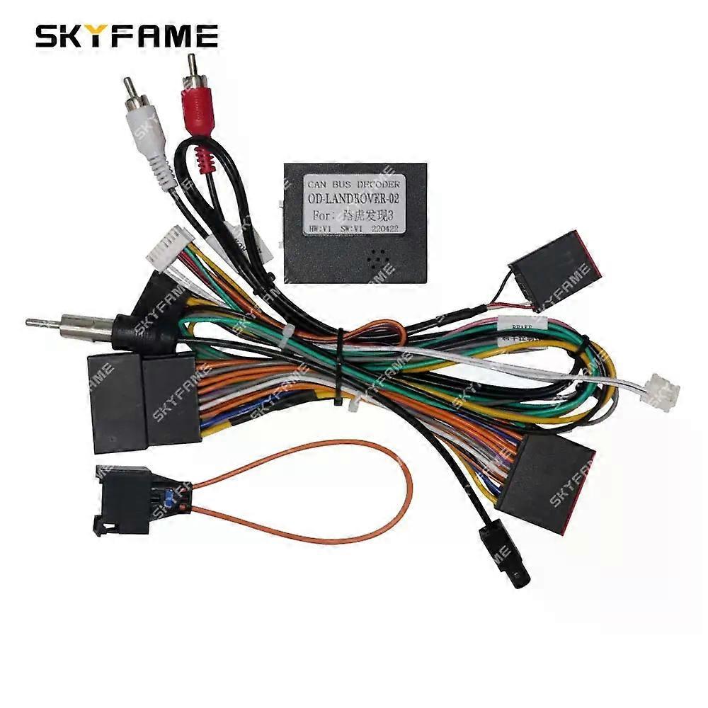 Applies to Car 16pin Wiring Harness Adapter Canbus Box Decode Android Radio Power Cabler For Land Rover Discovery 3 OD-LANDROVER-02