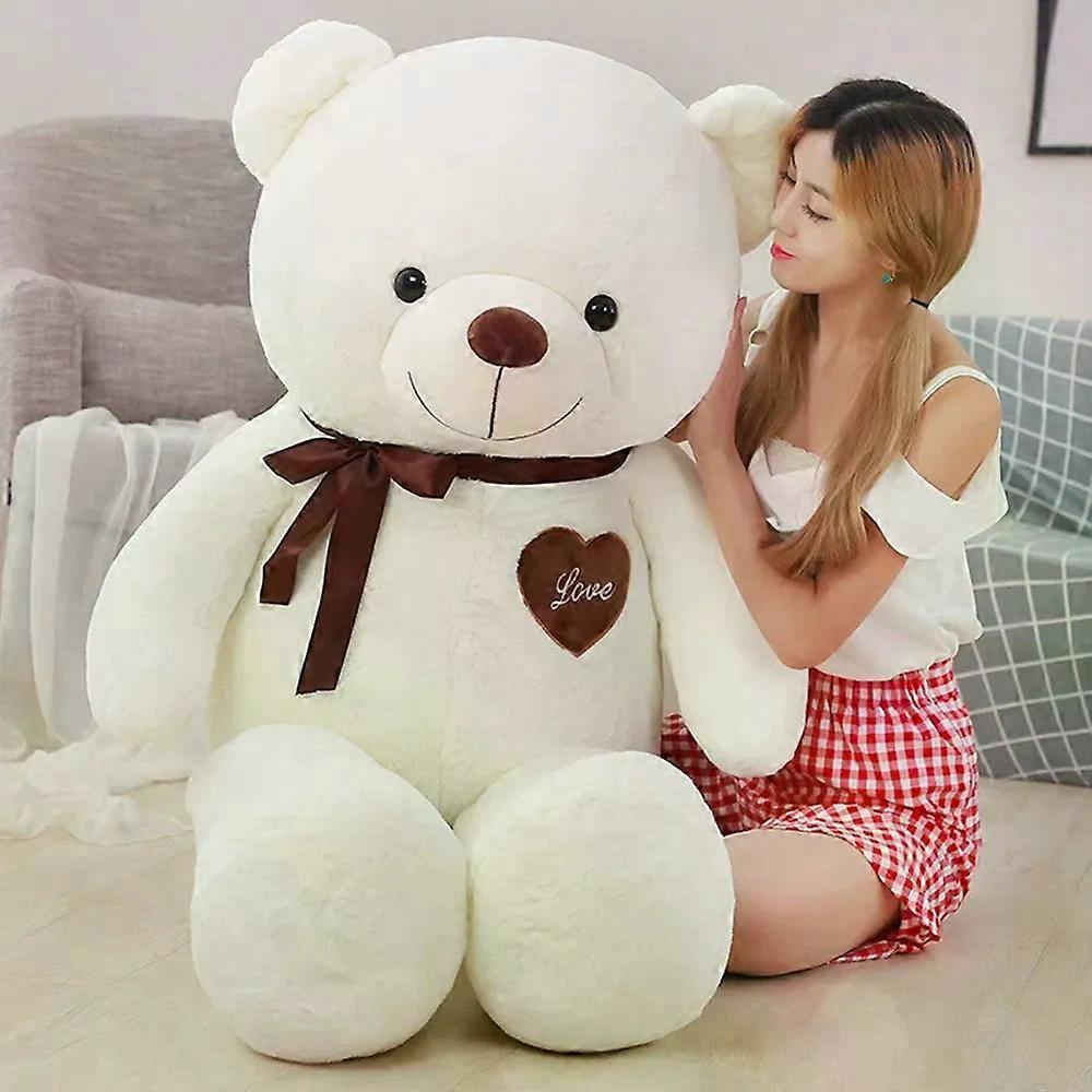 60 سنتيمتر كبير Kawaii تيدي بير أفخم لعبة سوبر لينة سحب القوس النوم مهدئ رمي وسادة دمية الطفل عيد ميلاد هدية عيد الميلاد