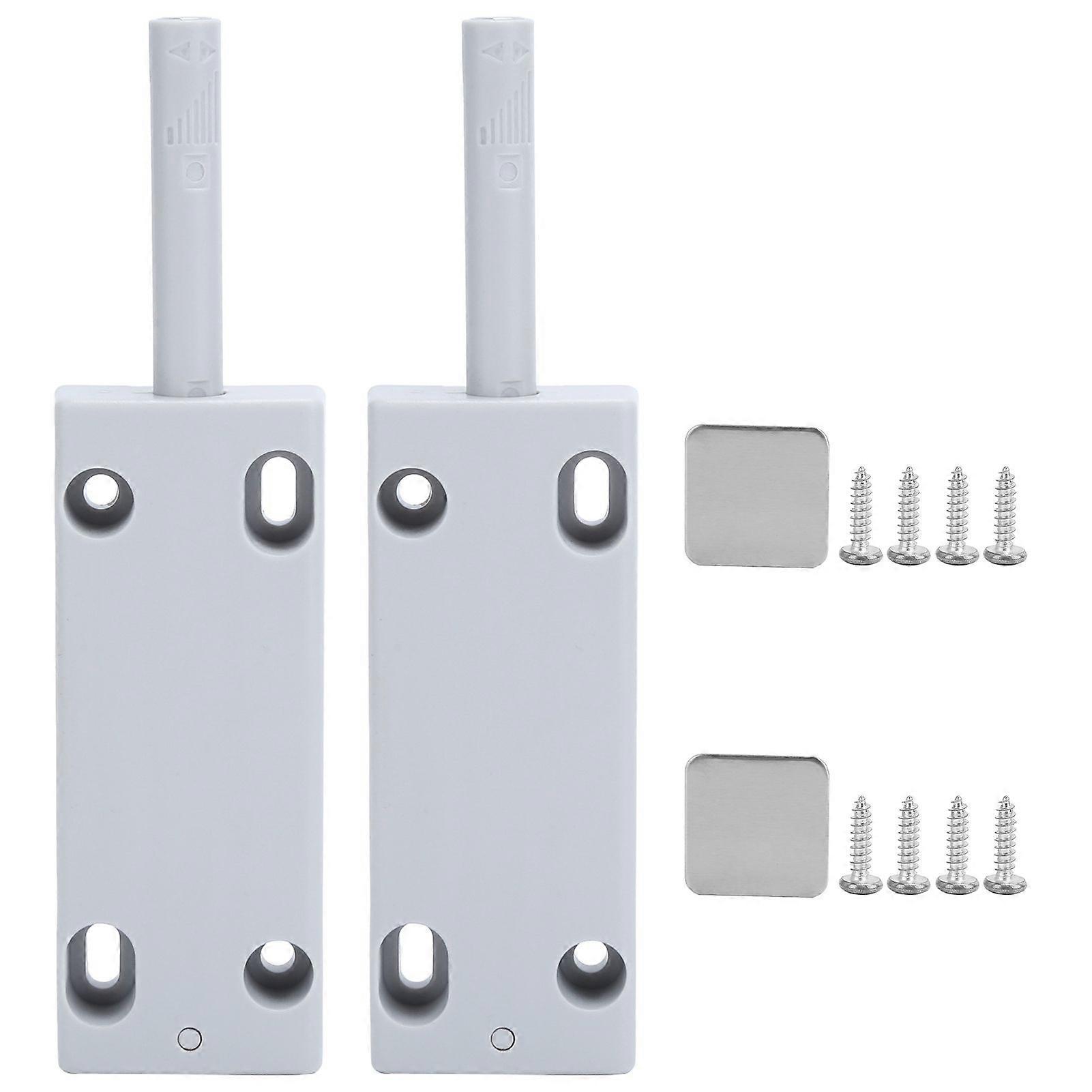 2 Set Door Damper Buffer Magnetic Push Latches Open Close Release for Cabinets Drawer Cupboard