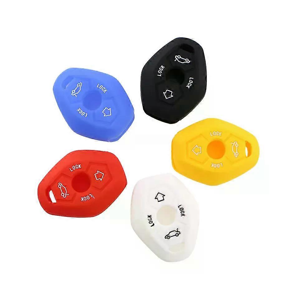 Silicon Car Fob Case Holder Shell Protector Key Cover Fit for  X3 X5 Z3 Z4 3 5 7 Series E38 E39 E46 E83 M5 325i 2 Button Key