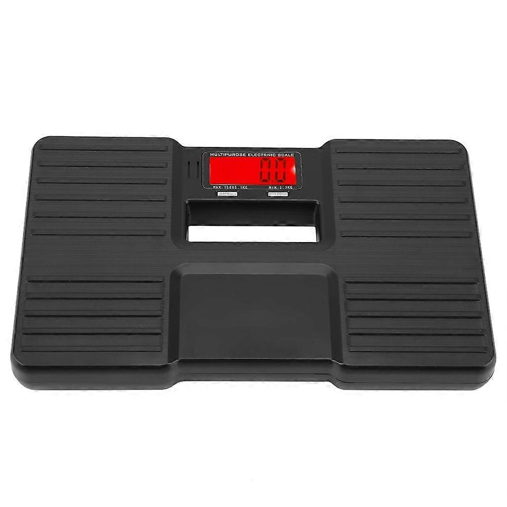 LCD Digital Electronic Personal On/Tare Function Low Battery Alarm Body Weight Scale Black