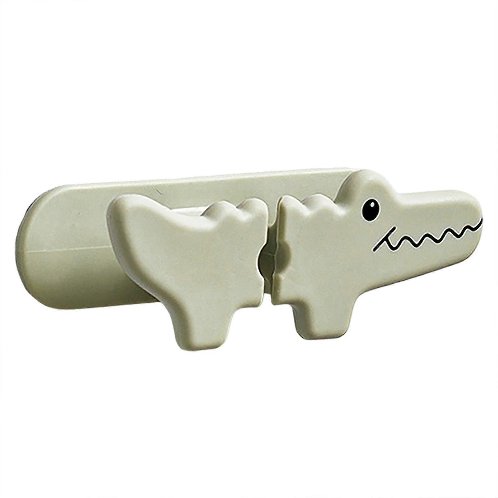 Wire Cord Organizer Holder Punch Free Crocodile Shape Cord Keeper Data Cell Phone Cable Clip Kitchen Office Home USB Cable Management Tool