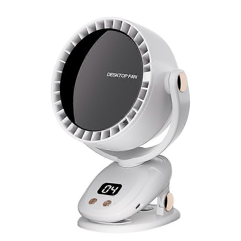 6-speed silent bladeless table fan, suitable for home office and bedroom, energy saving and environmental protection
