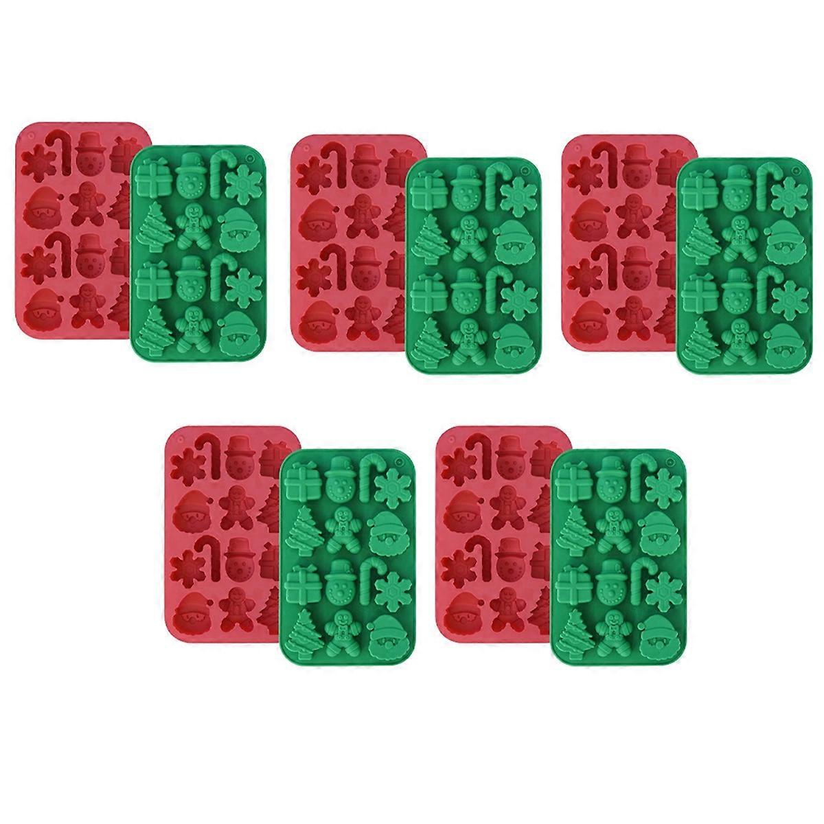 Christmas Chocolate Mold Baking Mold Handmade Diy Gift Snowflake Christmas Tree Santa Claus Mold