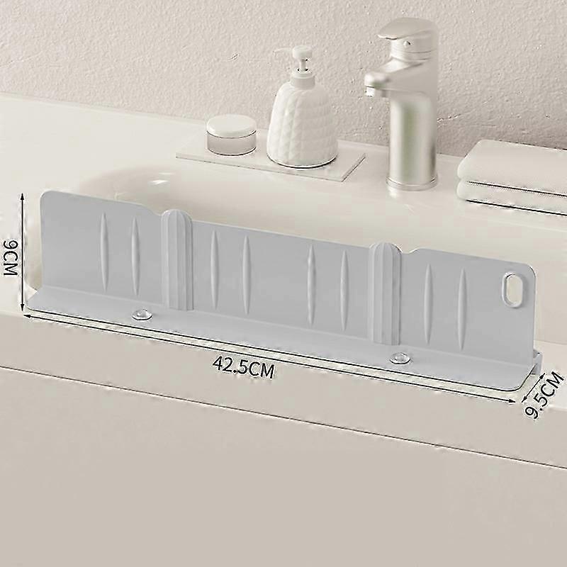 Silicone Splash Guard for Kitchen Sink, Kitchen Sink Splash Guard with Suction Cups, Washable Reusable Water Splash Guard with Hanging Hole