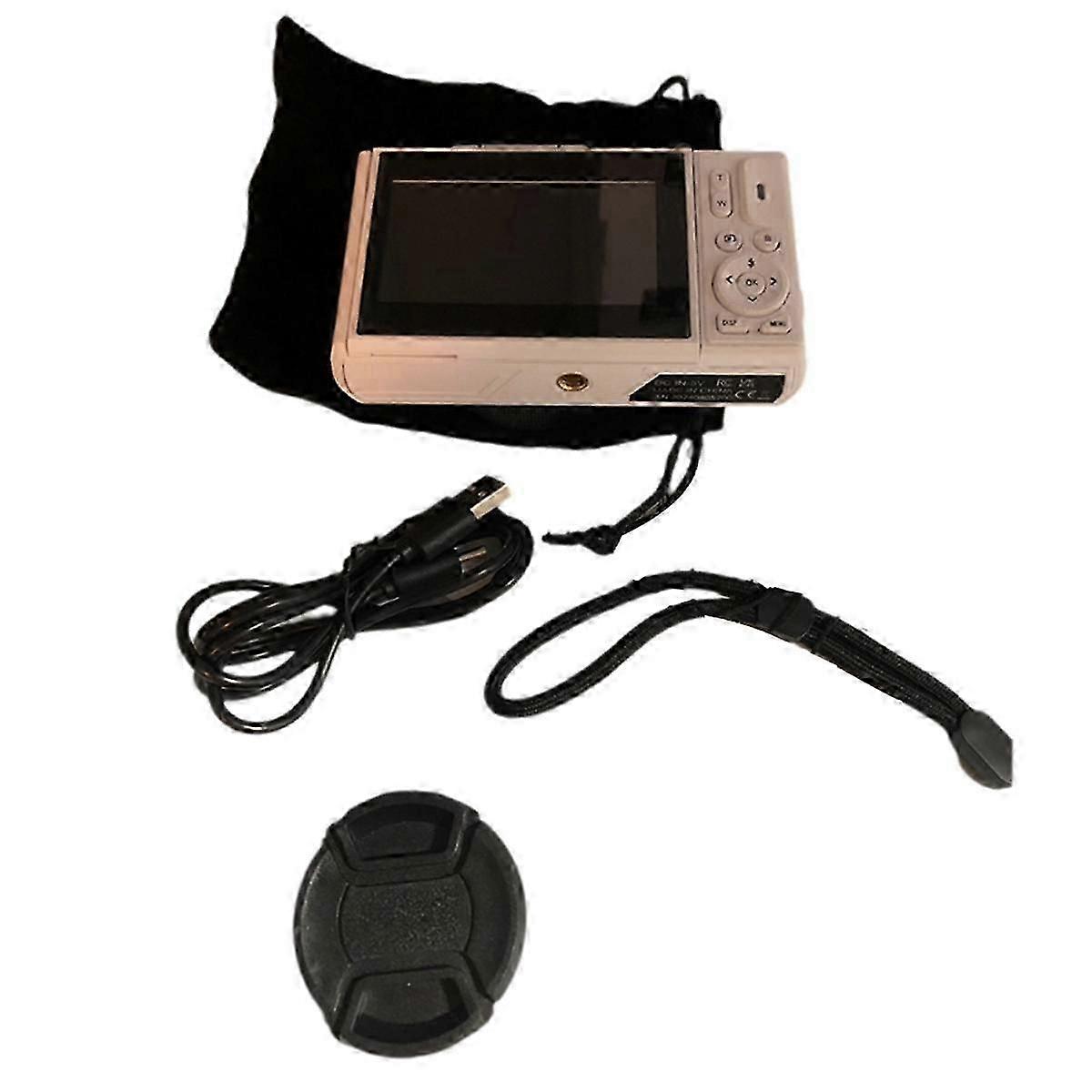 64MP Digital Camera for Photography 4K Video Vlog Camcorder 18X Digital Zoom Camera 180 Flip Scree bs