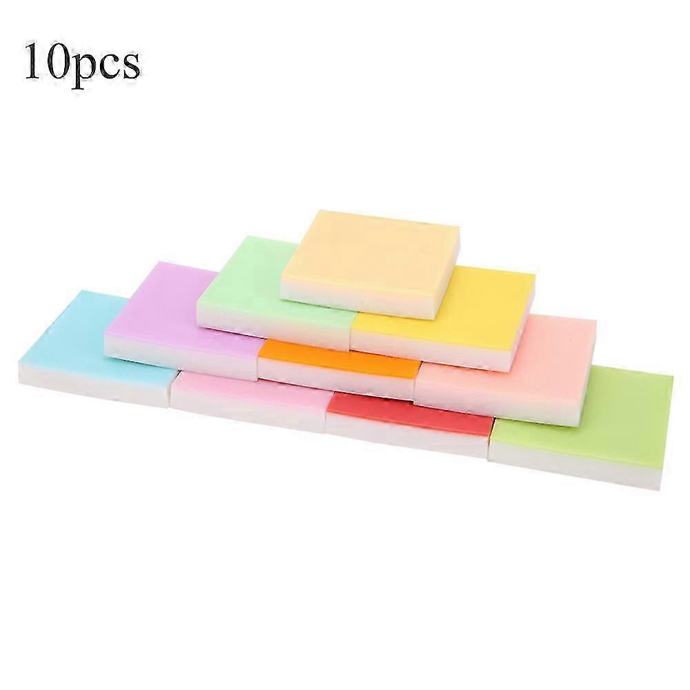 10pcs Double Layer Rubber Stamp Carving Blocks for Handcraft DIY Stamps Making