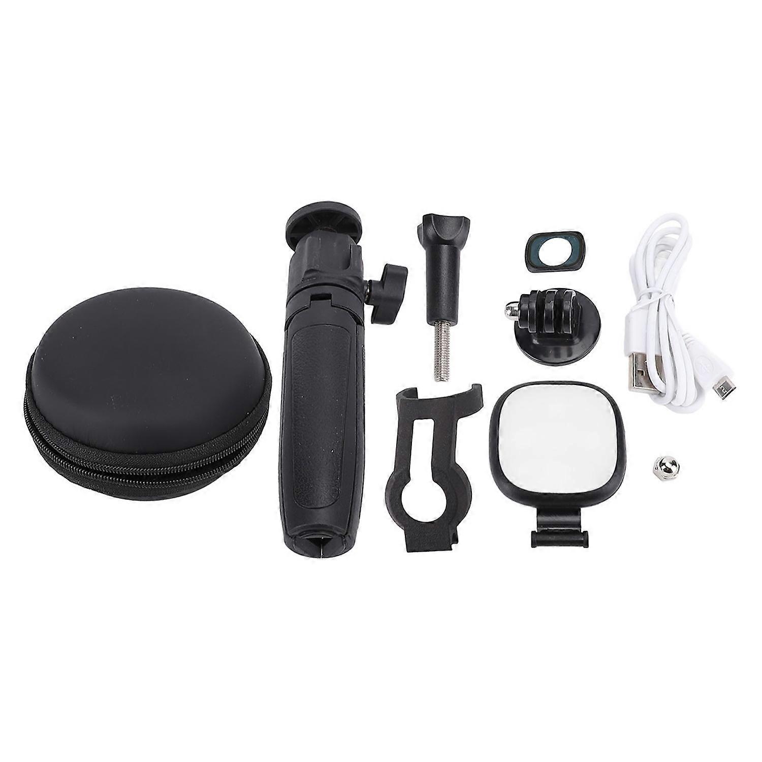 LED Video Light with Tripod 1/8 Filter and Bracket Soft Light 7 Modes 3 Color Temperature Portable A