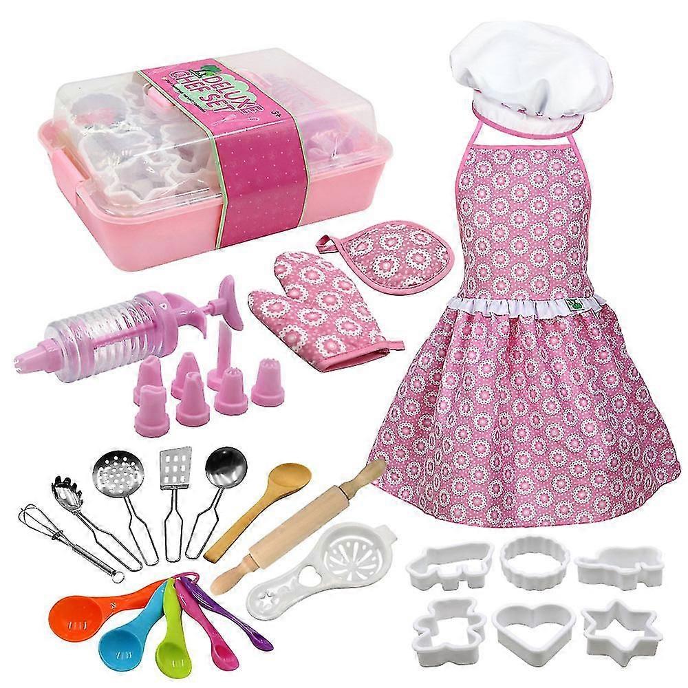 Children Cooking and Baking Kit Cook Role Play Clothes Set for Little Girls Present 11/20Pcs