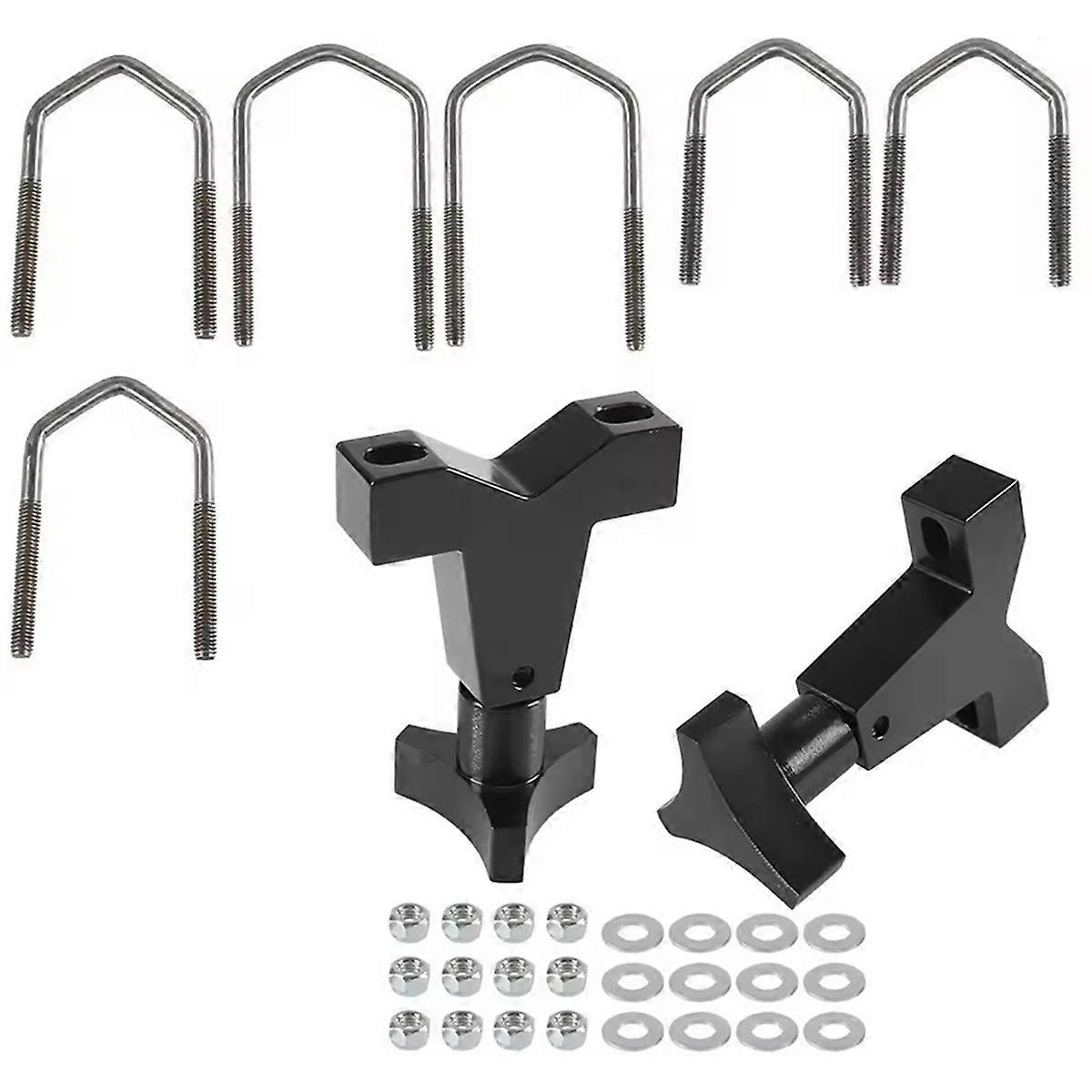 High Lift Universal Mount 1-2.5In for Front Tube Adjustable Jack Tube Bracket for JK TJ Roof Rack Front,C