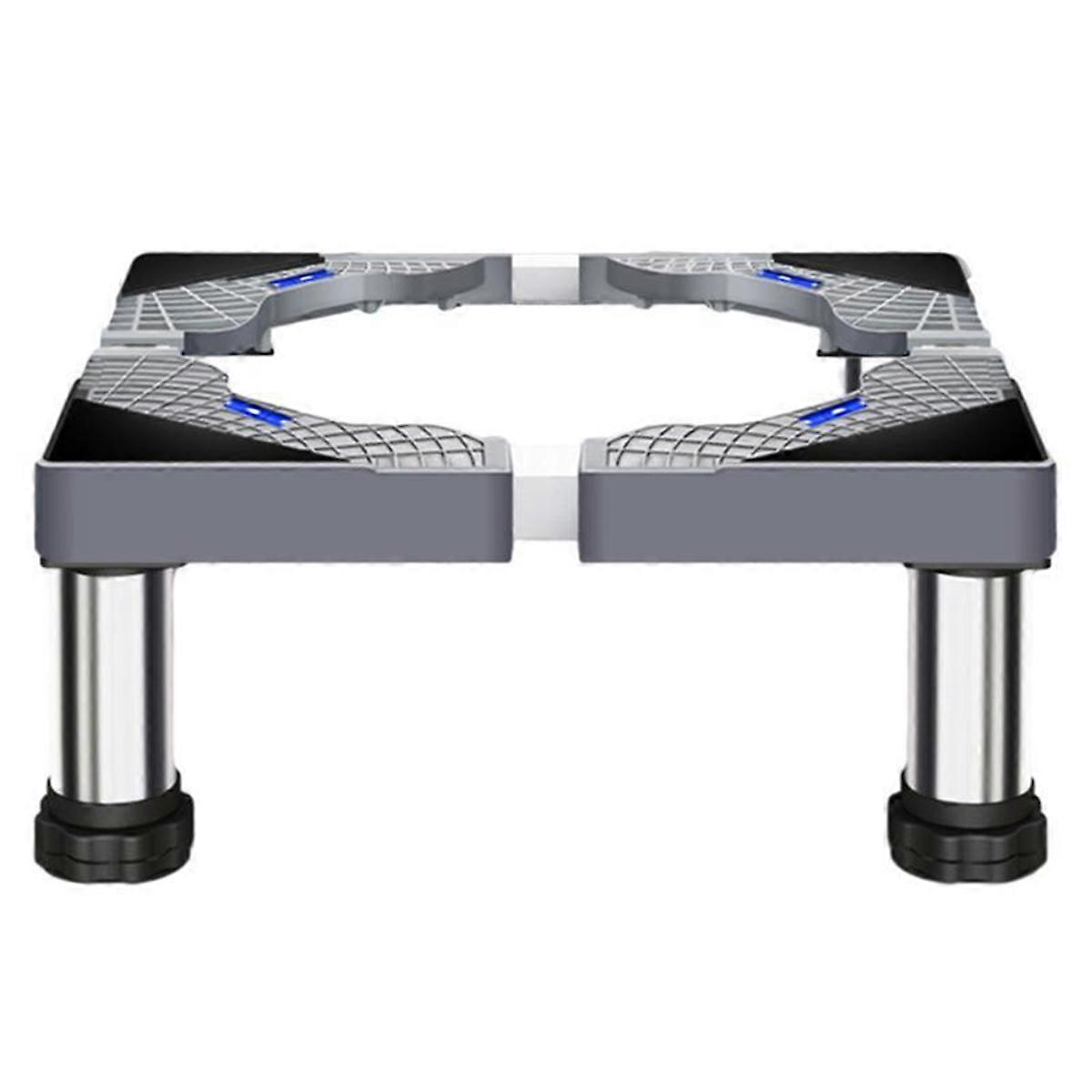 Cadre général de la base de la machine à laver, support fixe de rehaussement de machine à laver en acier inoxydable, réf.