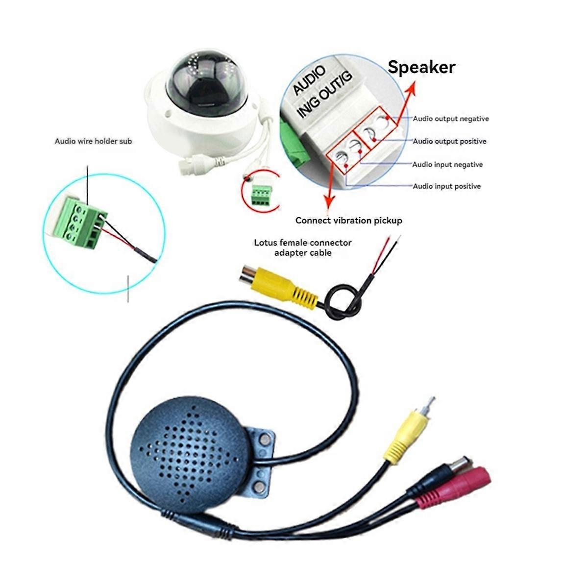 Black Waterproof Mini Amplifier Microphone Speaker For Outdoor
