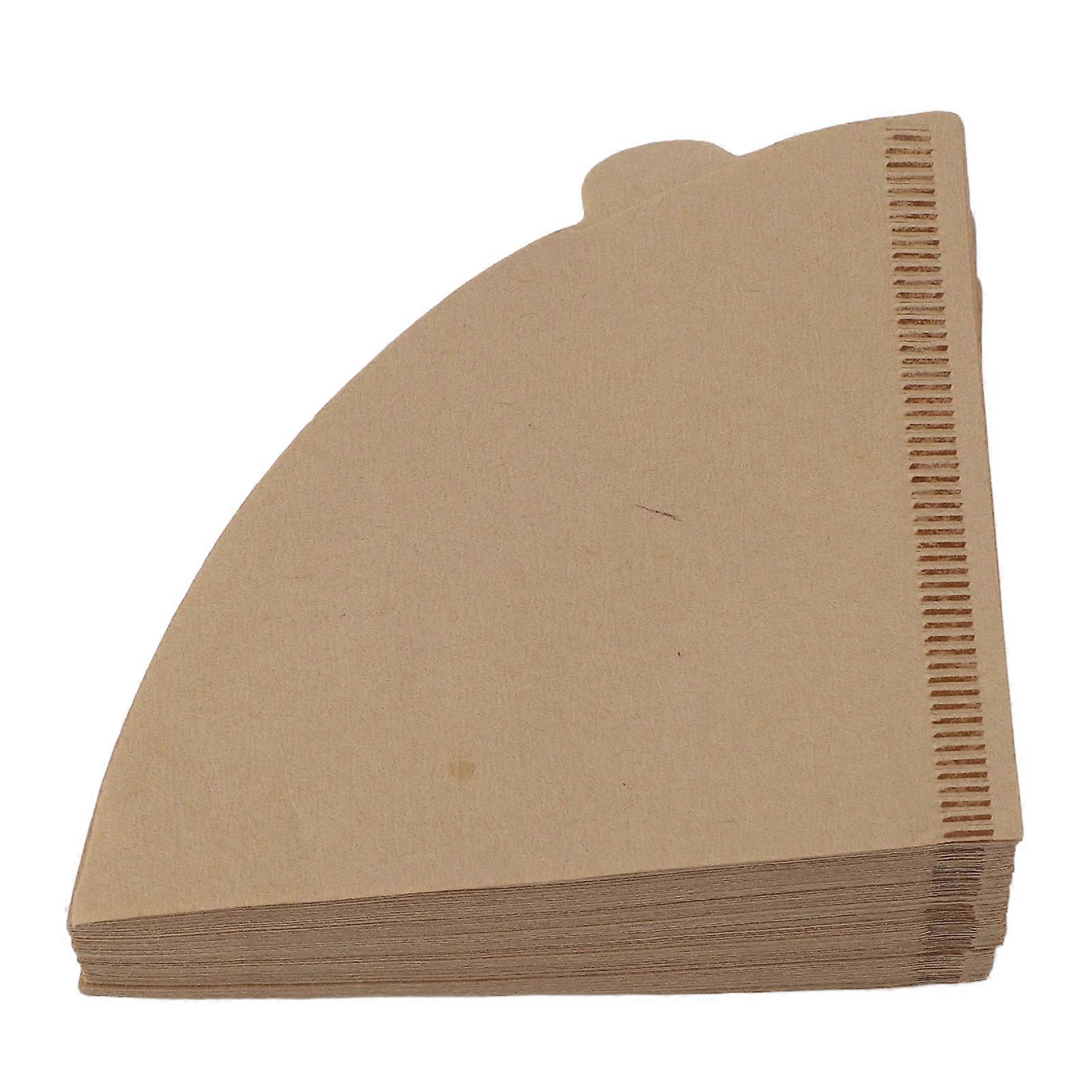 100pcs Coffee Filters Soft Texture Wood Pulp Coffee Filter Paper Cone for Drip Coffee Maker