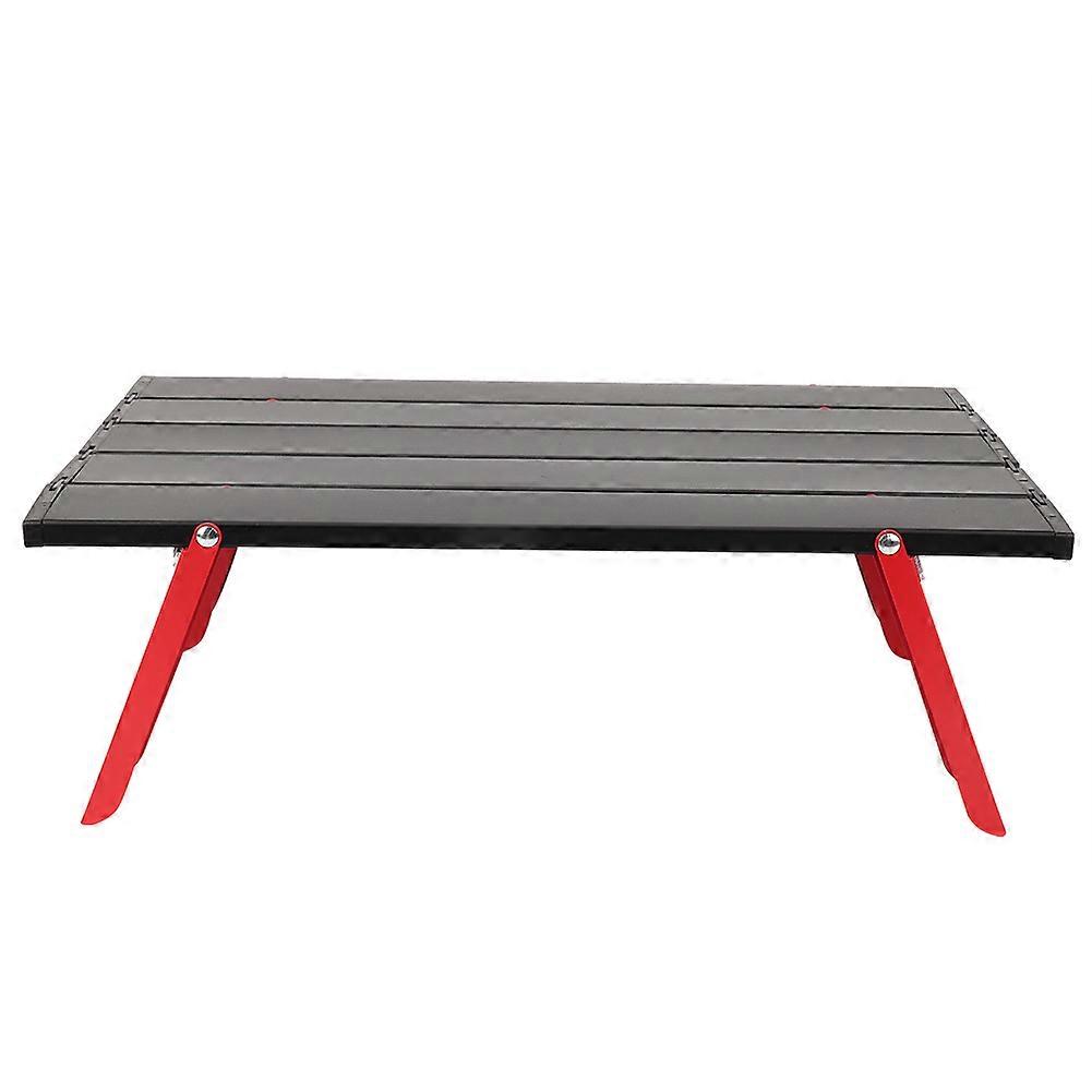 Mini Aluminum Alloy Picnic Table Lightweight Folding Table for Outdoor BBQ Backpacking Camping