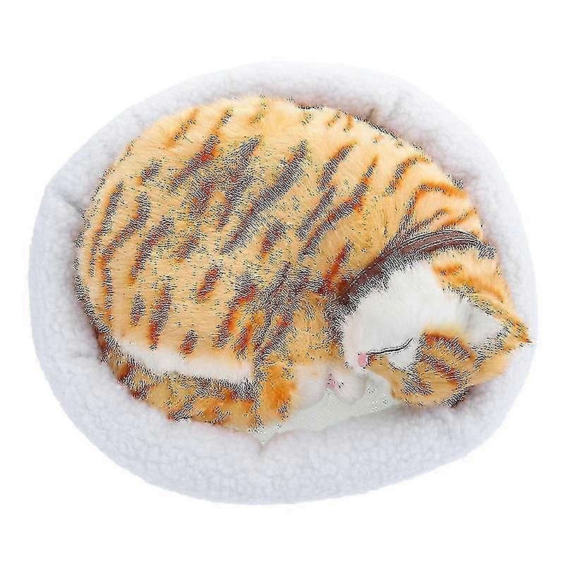 31X26x10cm Sculptures & Statues Breathing Cat Simulation Model Beautiful Desktop Ornament