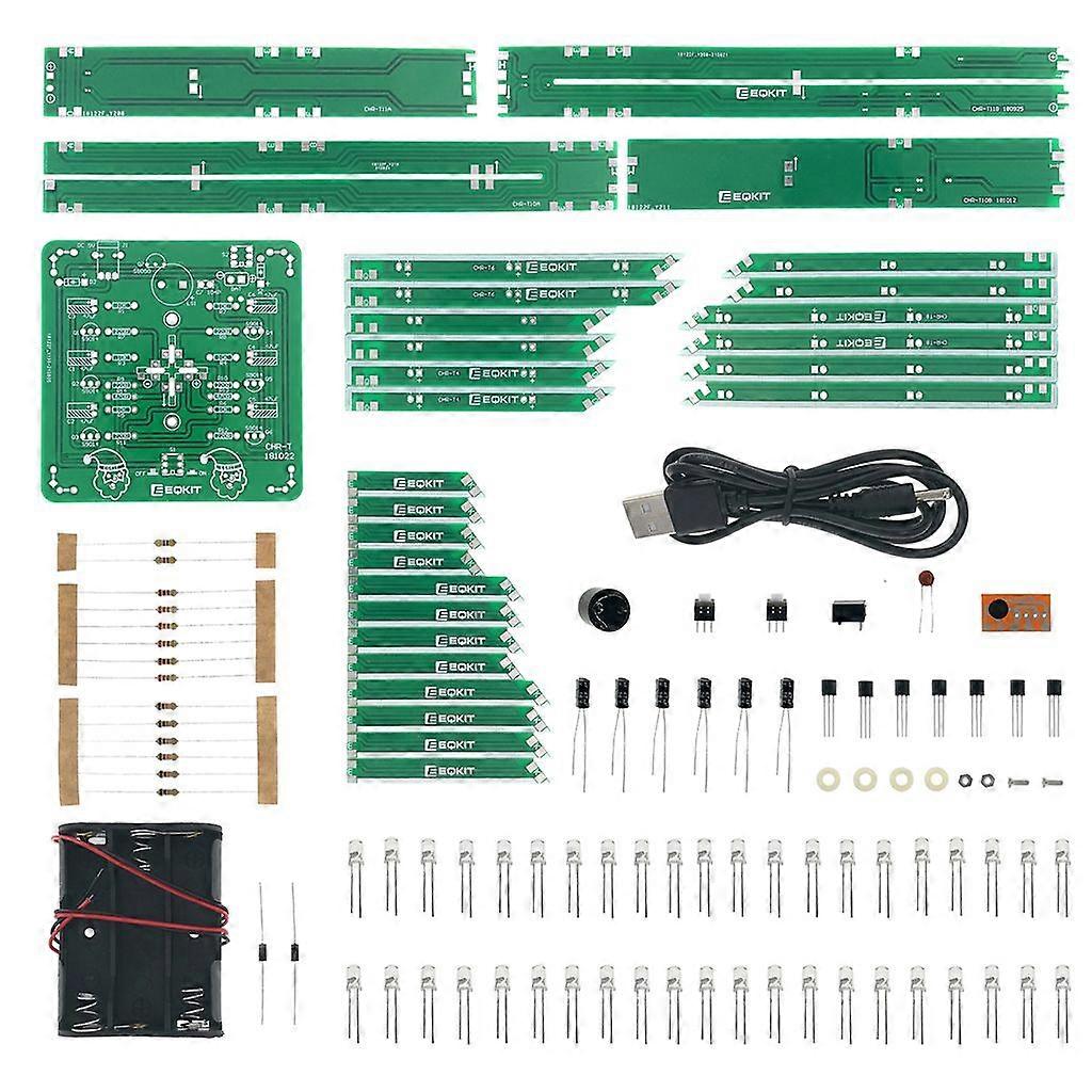 DIY Music Christmas Tree Soldering Kit Flashing LED 3D Xmas Tree Electronic Training Practice Project Assembly Set