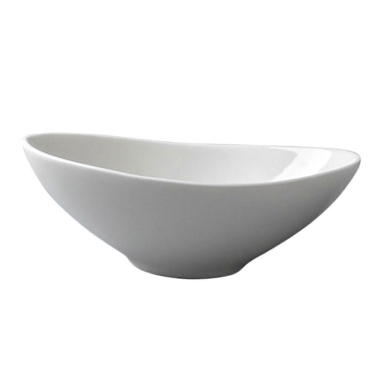 White Bowl for Mixing and Serving in Kitchen