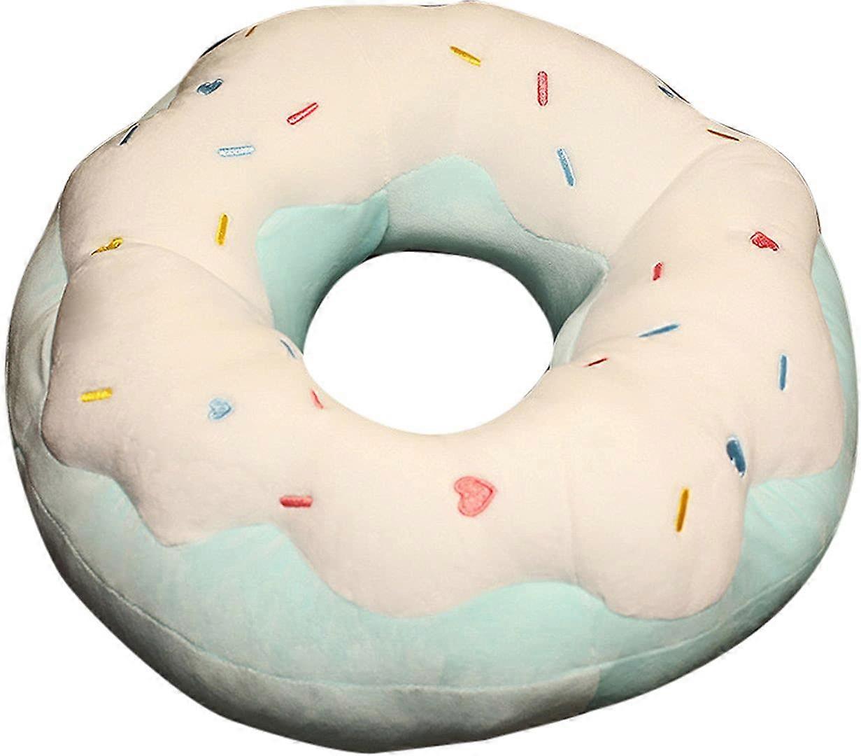 Donut Pillow Soft Decorative Print Comfortable Plush Funny Cute Food Stuffed for Couch Sofa Office