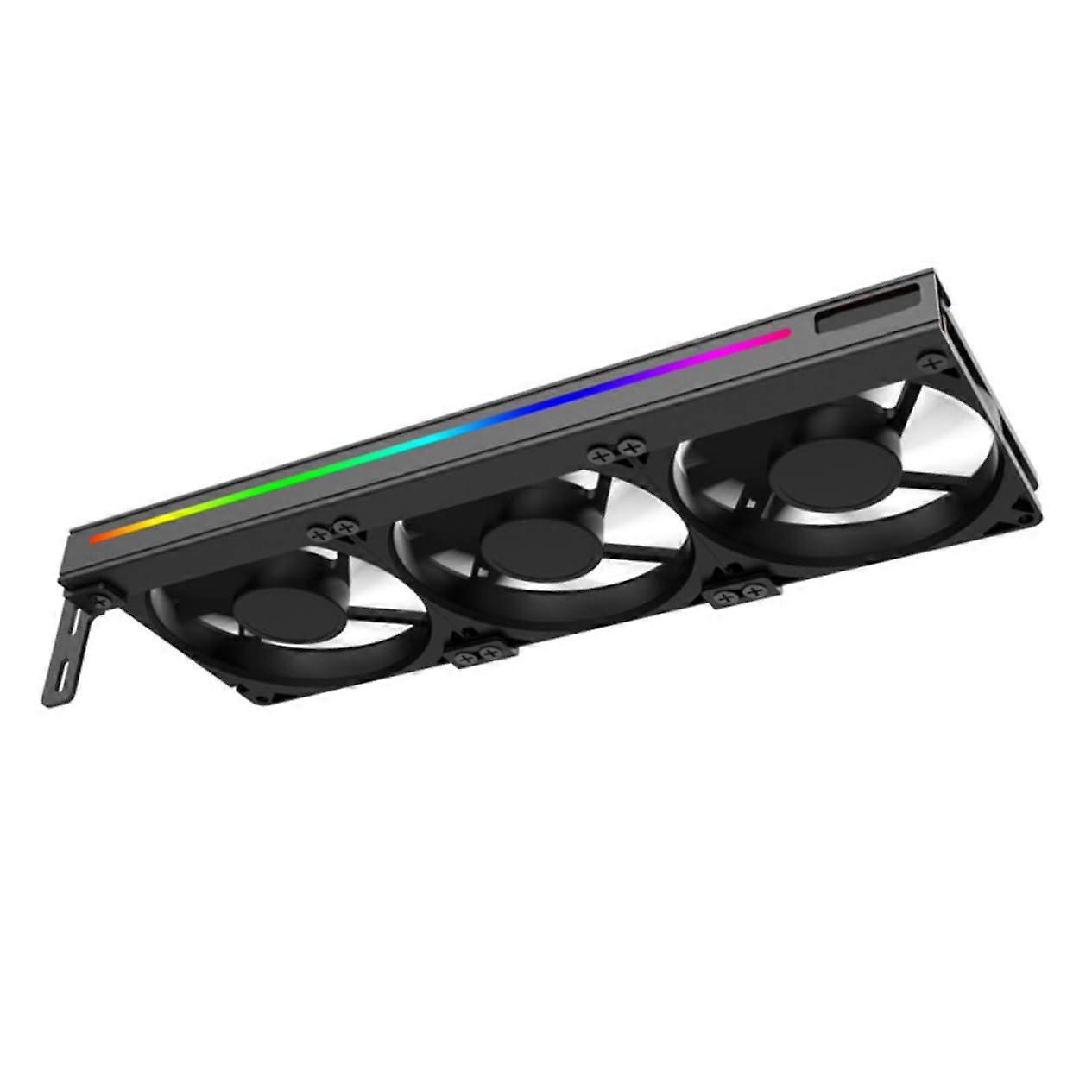 Graphics Card Cooler 5v Argb Connector Cooling Fan for Pc Triple Fan Combination for Heat Dissipati