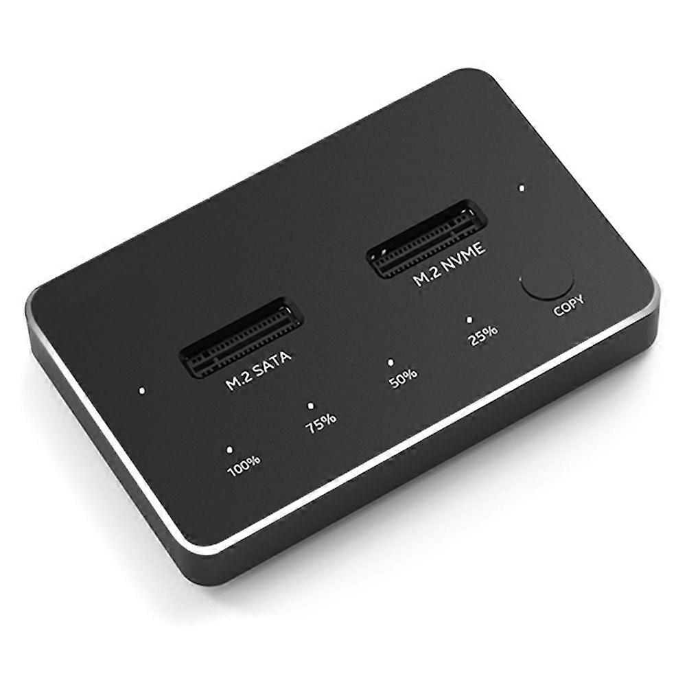 M.2 SATA/NVMe Dual-Bay Hard Drive Docking Station Clone EU Plug