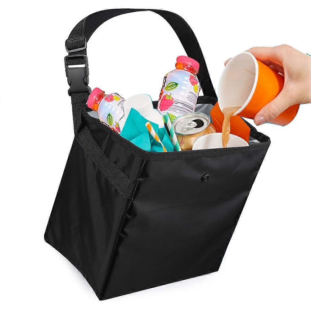 Leakproof Hanging Car Trash Bag - Multiuse Waste Bin & Cooler with Adjustable Straps