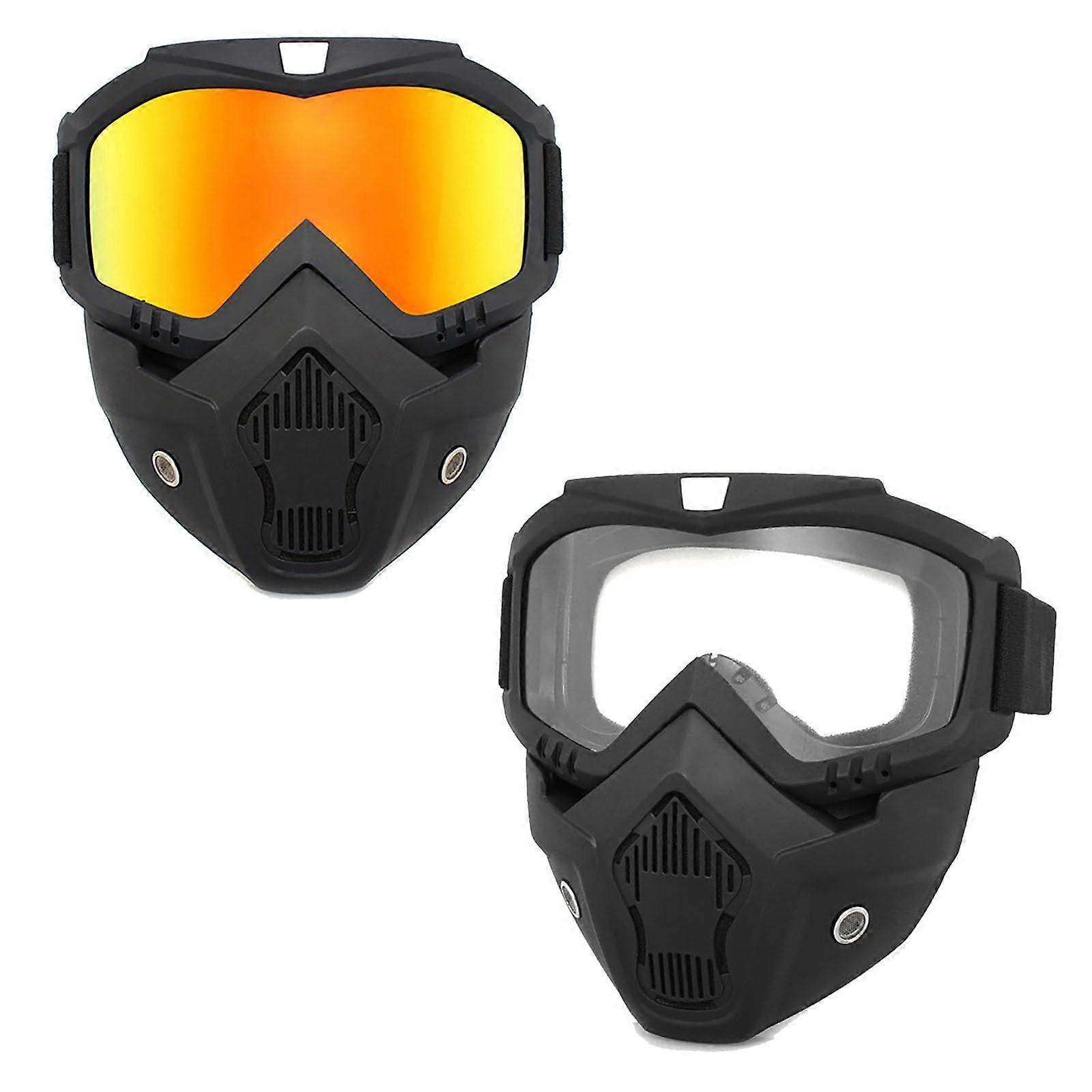 Paintball Mask AntiFog Airsoft Helmet and Full Face Tactical Mask Ballistic Goggles for Men For Skiing, Paintball, Shooting, Cycling, Fishing