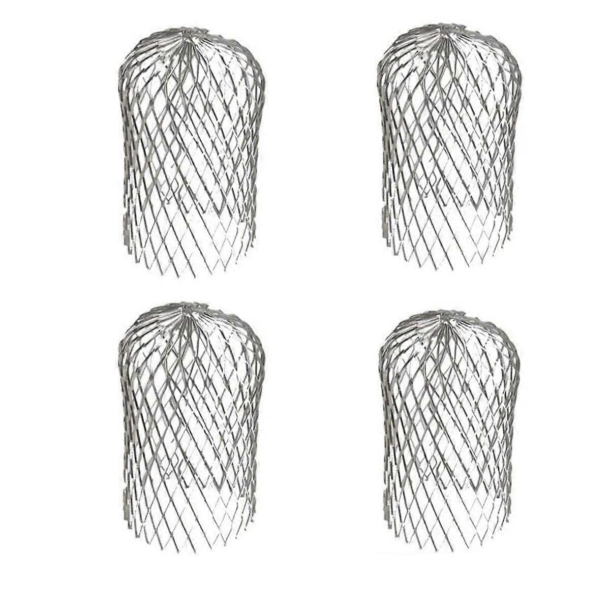 Aluminum gutter filters grid gutter Protection metal gutter Protection gutter Protection sheets for house, eaves, ditch, sewer 4 pieces