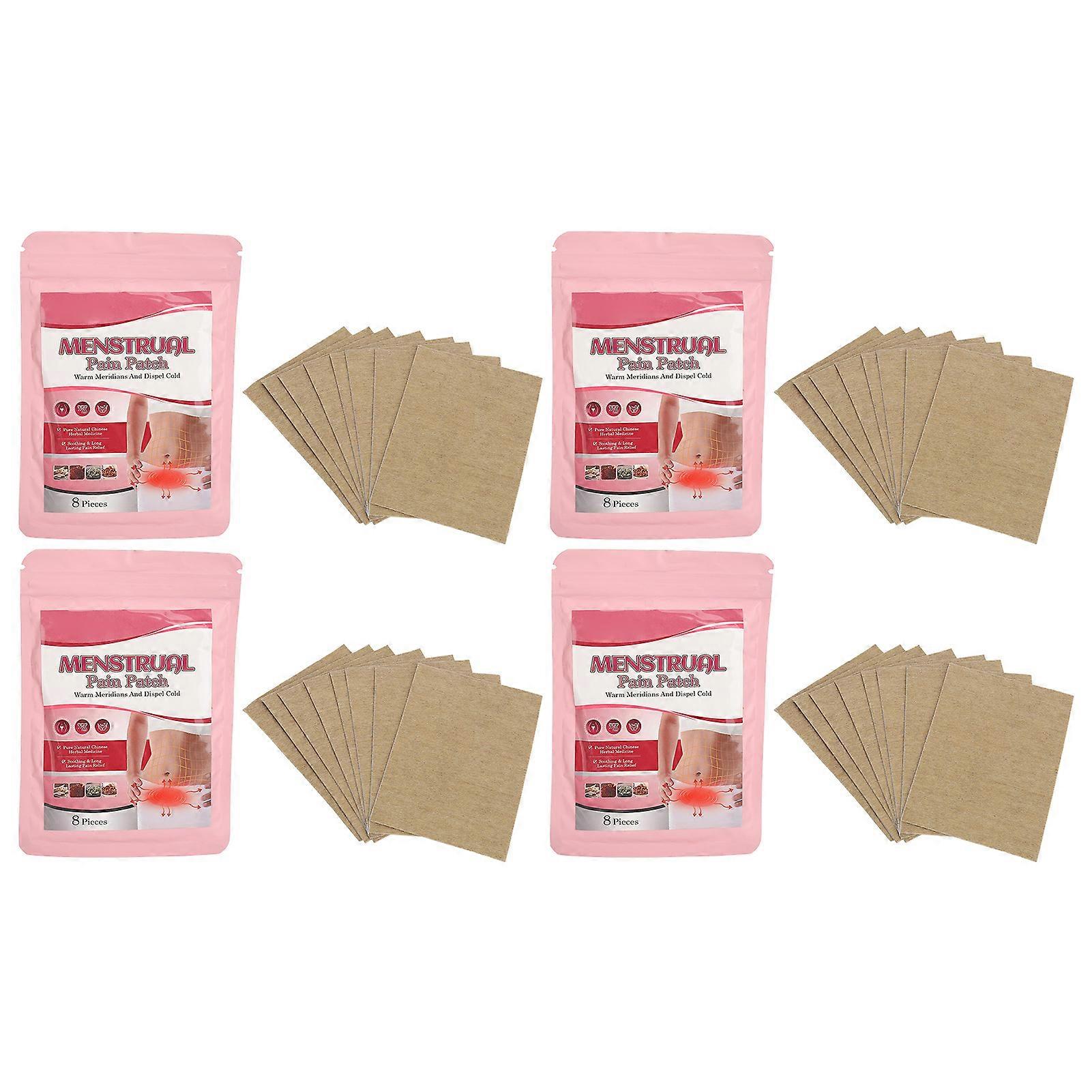 32 Sheet Heating Menstrual Patch Adhesive Herbal Ingredient Portable Menstrual Warm Patch